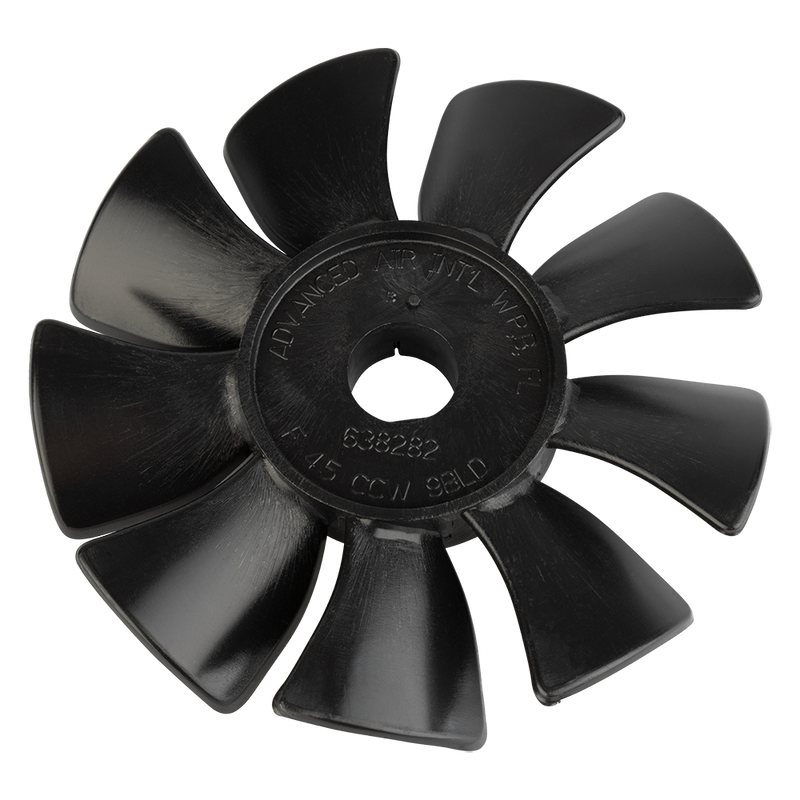 Czarny wentylator Thomas 2650 i 2660 - wał 3/4" 638282